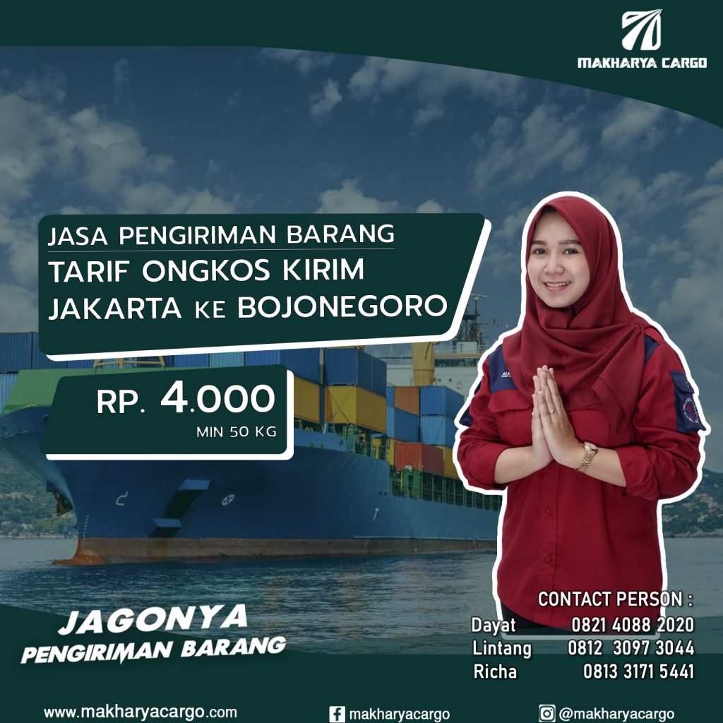 Tarif Ongkos Kirim Jakarta Bojonegoro