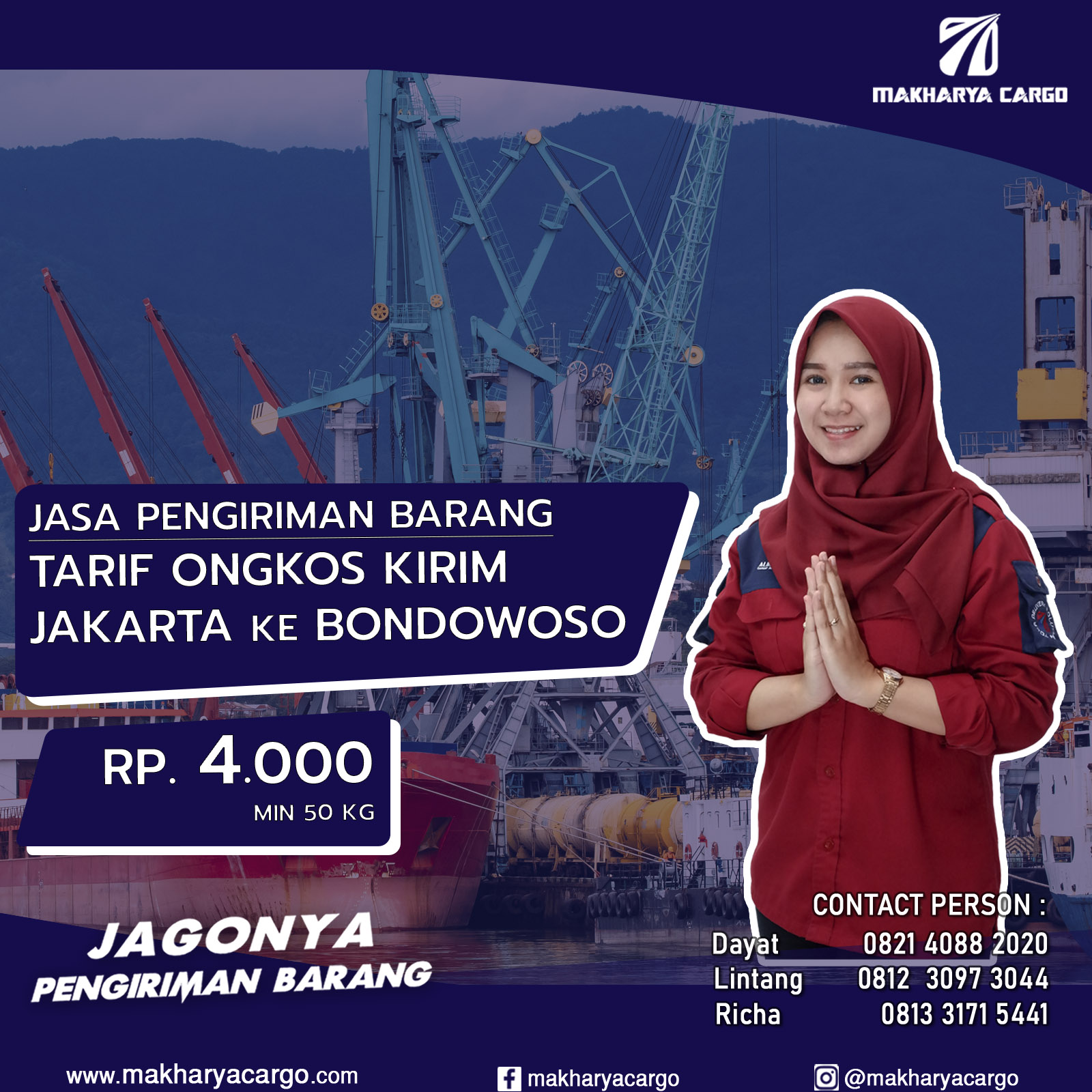 Tarif Ongkos Kirim Jakarta Bondowoso