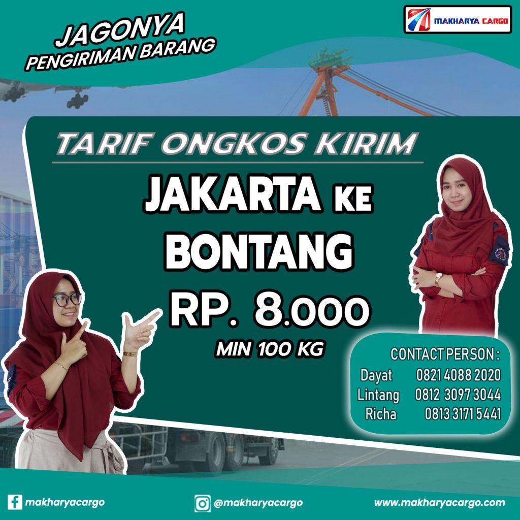 Tarif Ongkos Kirim Jakarta Bontang