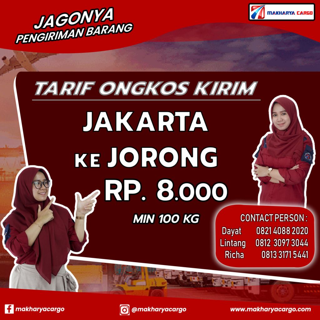 Tarif Ongkos Kirim Jakarta Jorong