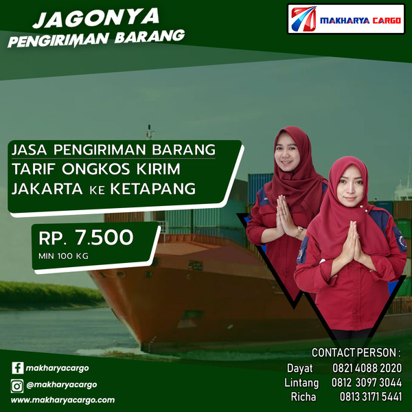 Tarif Ongkos Kirim Jakarta Ketapang