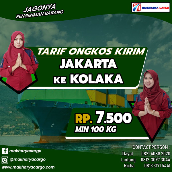 Tarif Ongkos Kirim Jakarta Kolaka