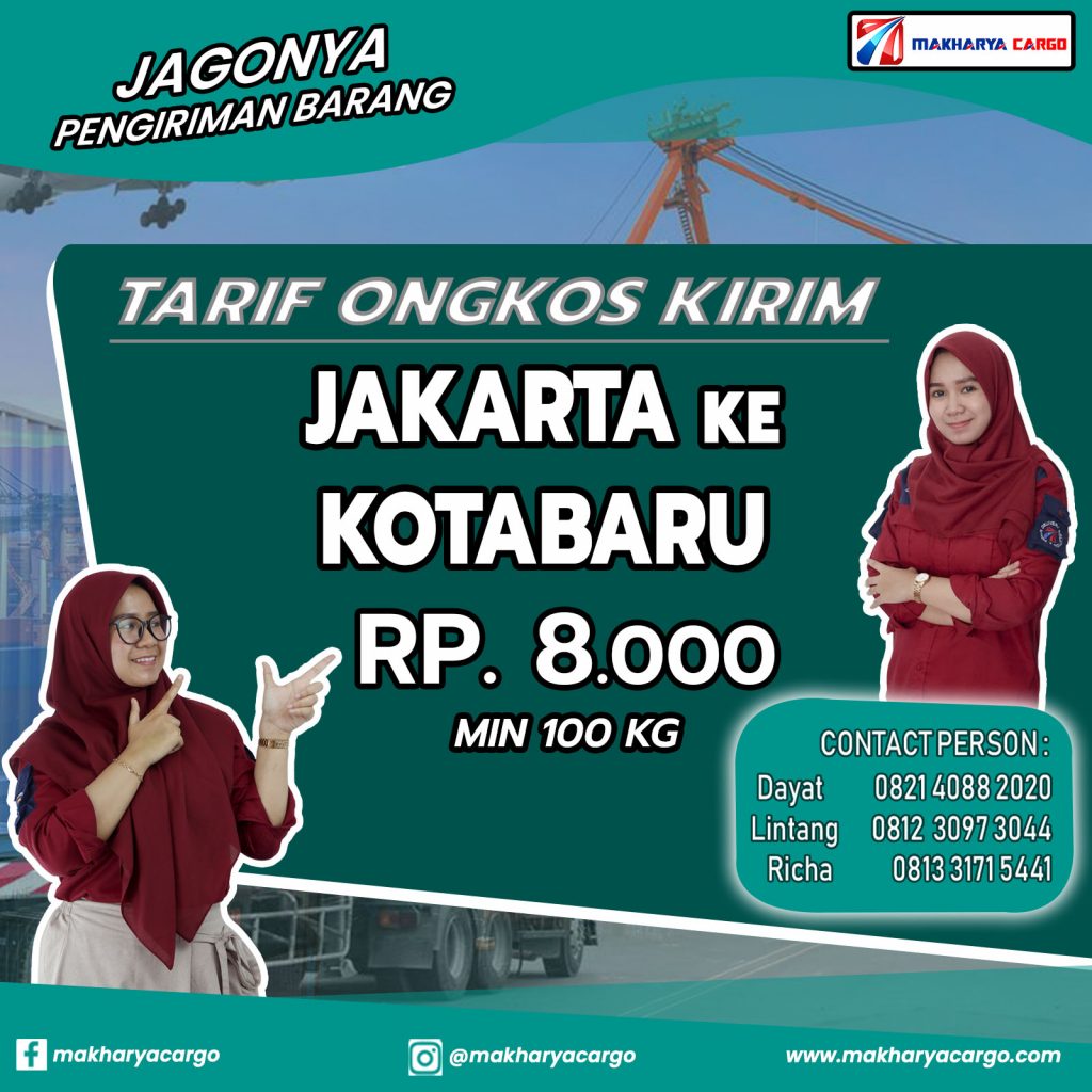Tarif Ongkos Kirim Jakarta Kotabaru