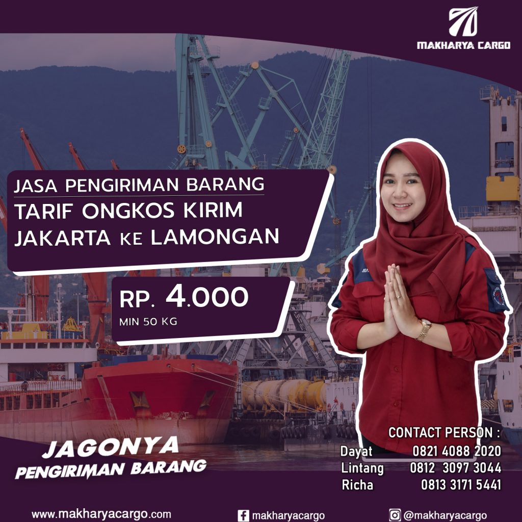 Tarif Ongkos Kirim Jakarta Lamongan