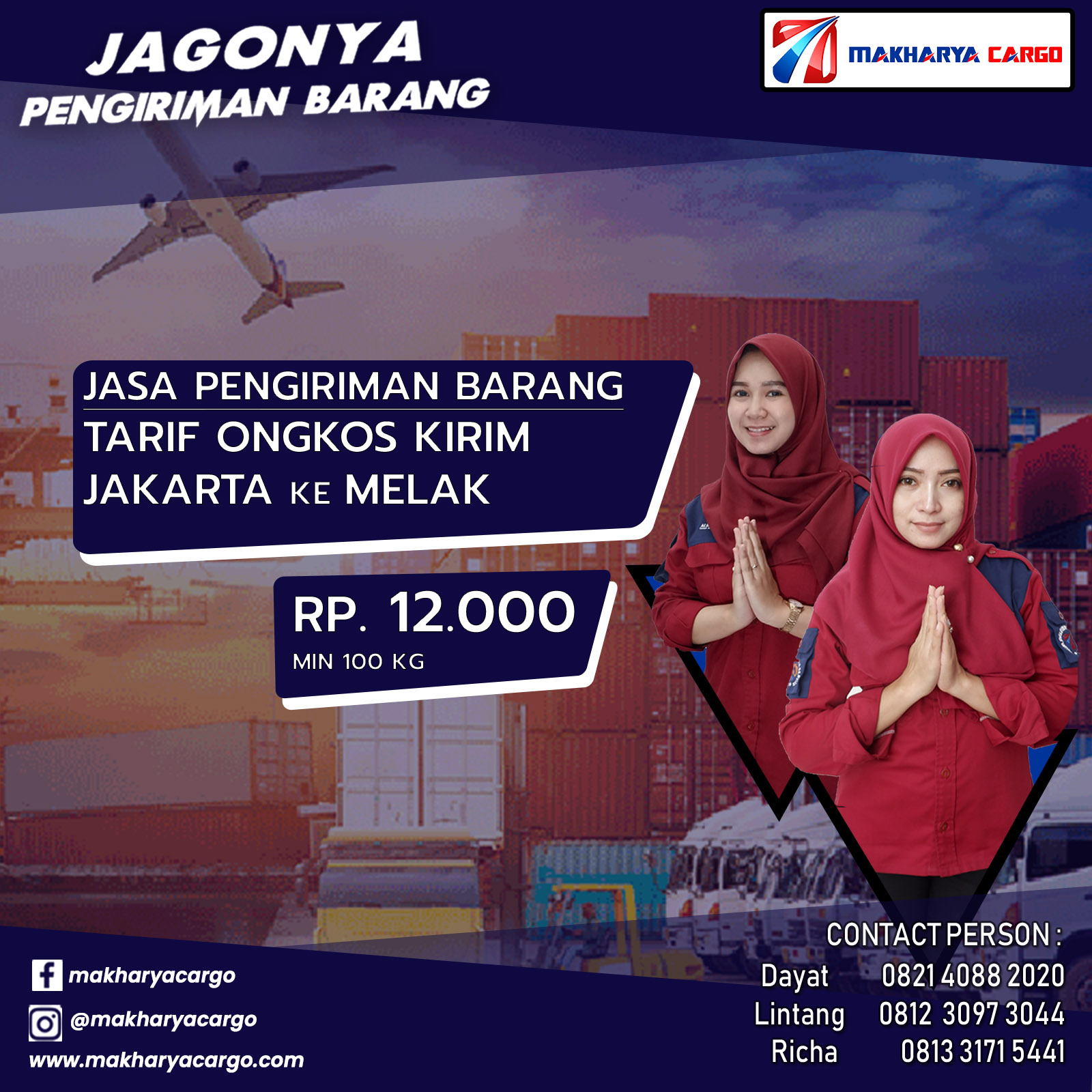 Tarif Ongkos Kirim Jakarta Melak