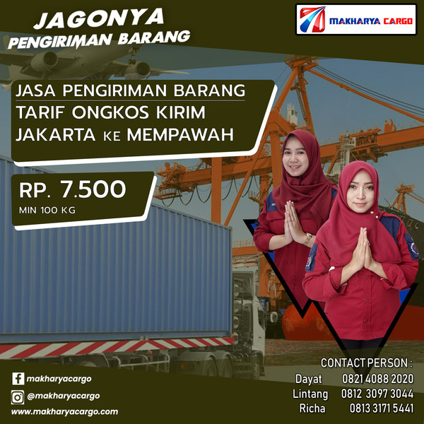 Tarif Ongkos Kirim Jakarta Mempawah