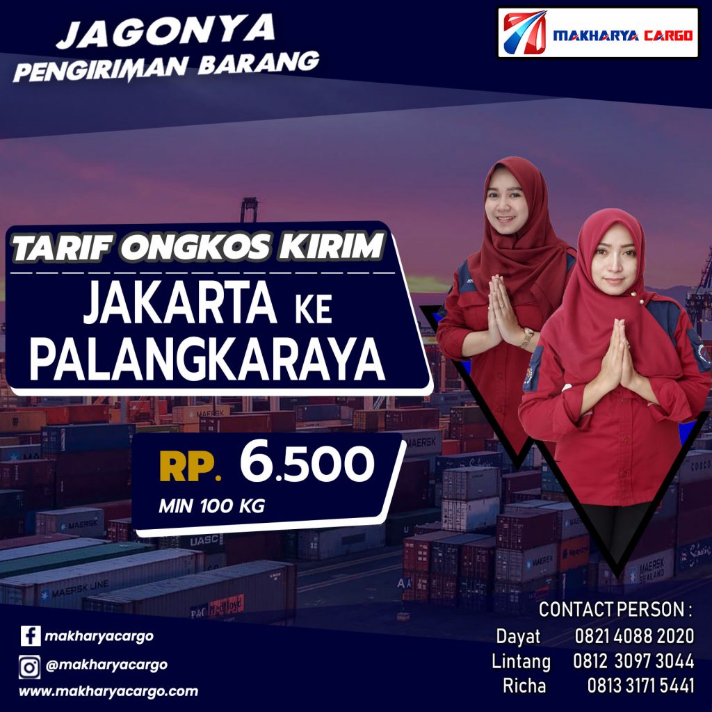 Tarif Ongkos Kirim Jakarta Palangkaraya