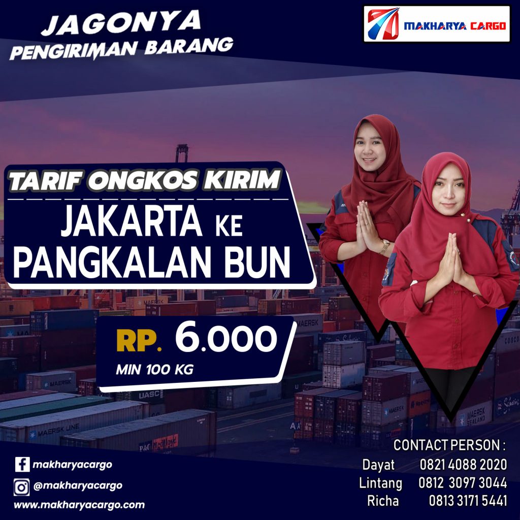 Tarif Ongkos Kirim Jakarta Pangkalan Bun