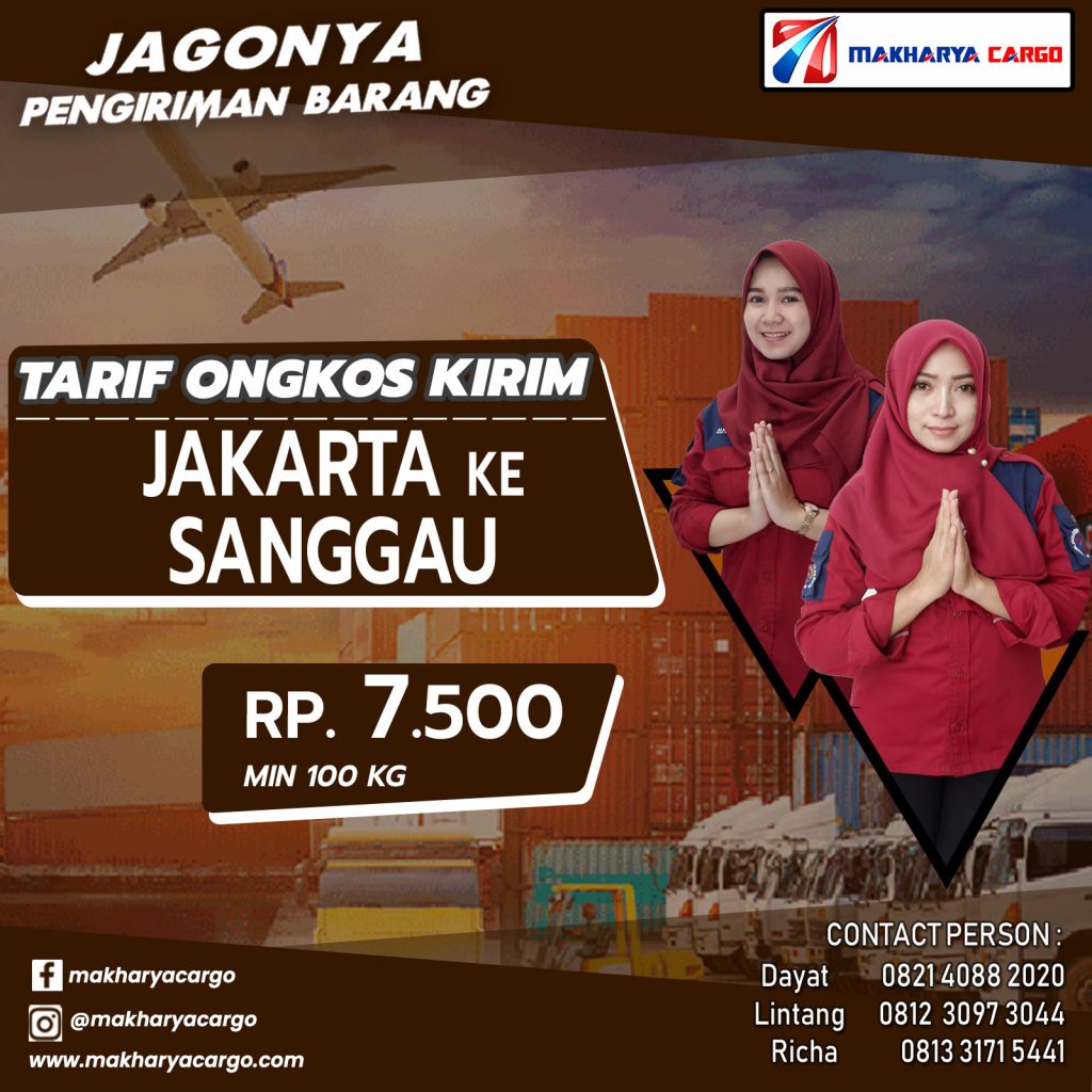 Tarif Ongkos Kirim Jakarta Sanggau