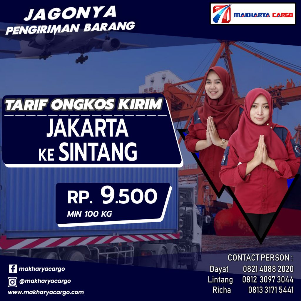 Tarif Ongkos Kirim Jakarta Sintang