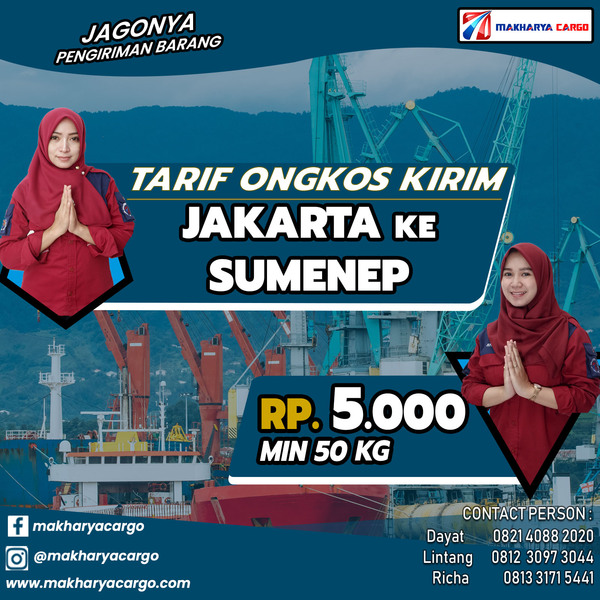 Tarif Ongkos Kirim Jakarta Sumenep