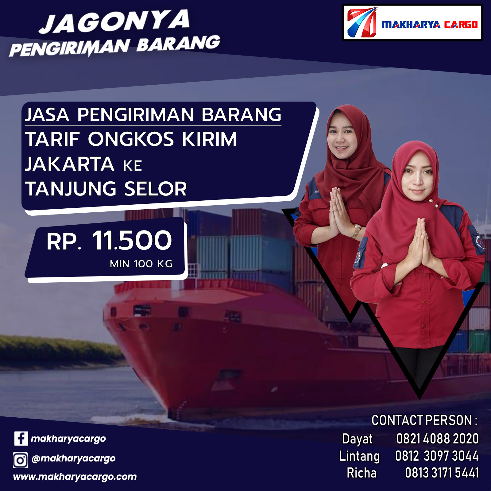 Tarif Ongkos Kirim Jakarta Tanjung Selor