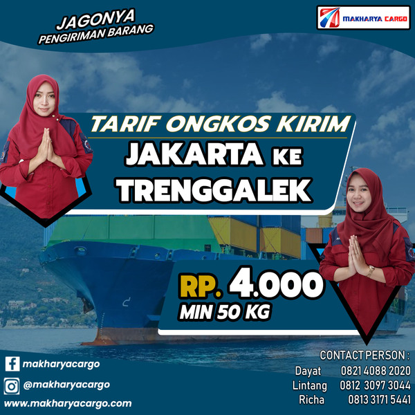 Tarif Ongkos Kirim Jakarta Trenggalek