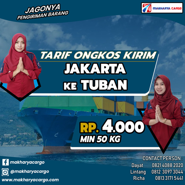 Tarif Ongkos Kirim Jakarta Tuban