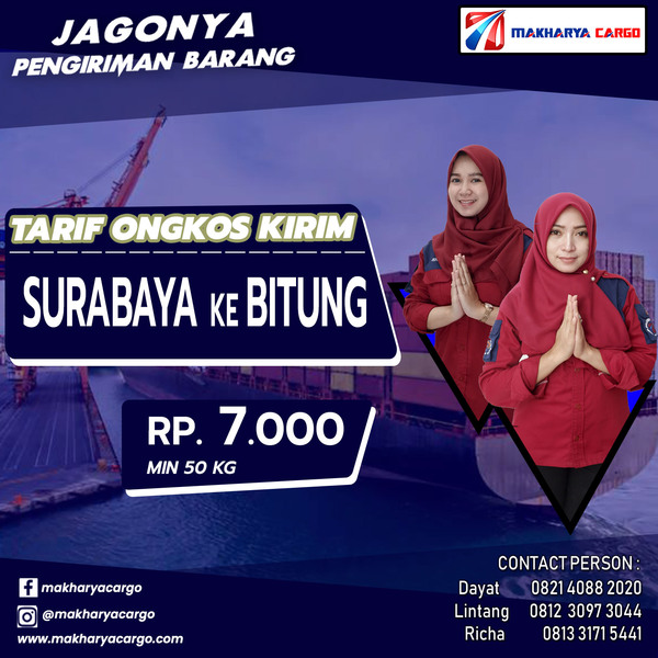 Tarif Ongkos Kirim Surabaya Bitung