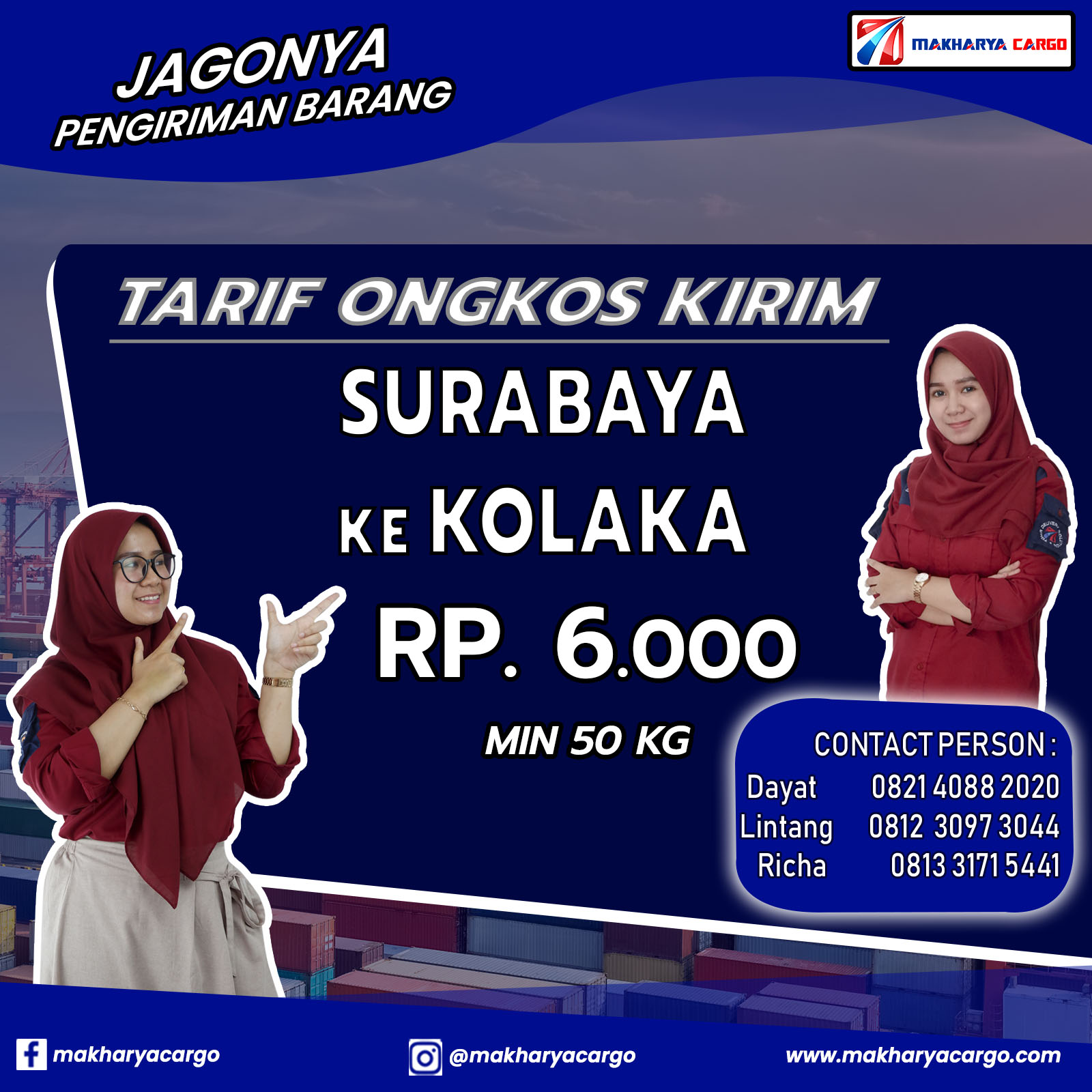 Tarif Ongkos Kirim Surabaya Kolaka