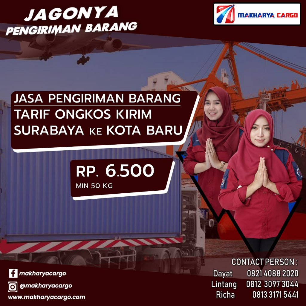 Tarif Ongkos Kirim Surabaya Kota Baru