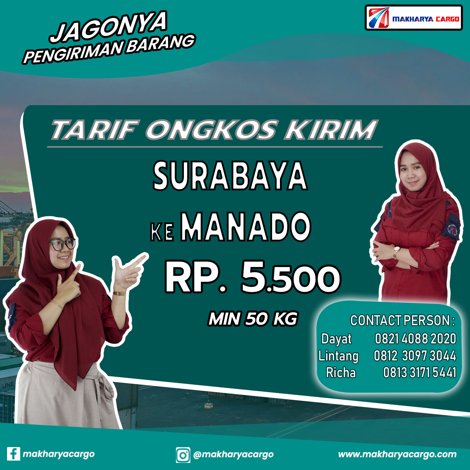 Tarif Ongkos Kirim Surabaya Manado