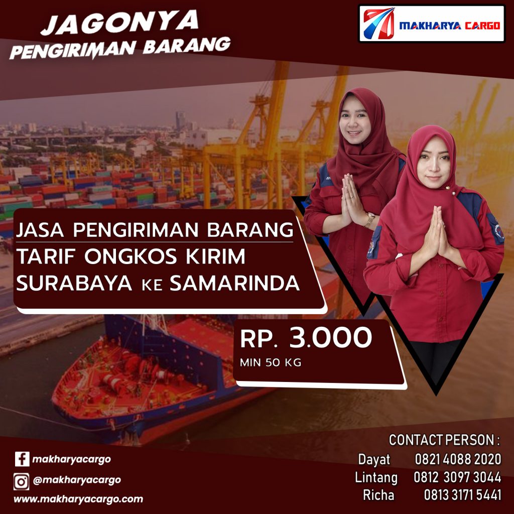 Tarif Ongkos Kirim Surabaya Samarinda