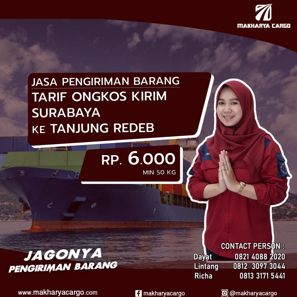 Tarif Ongkos Kirim Surabaya Tanjung Redeb