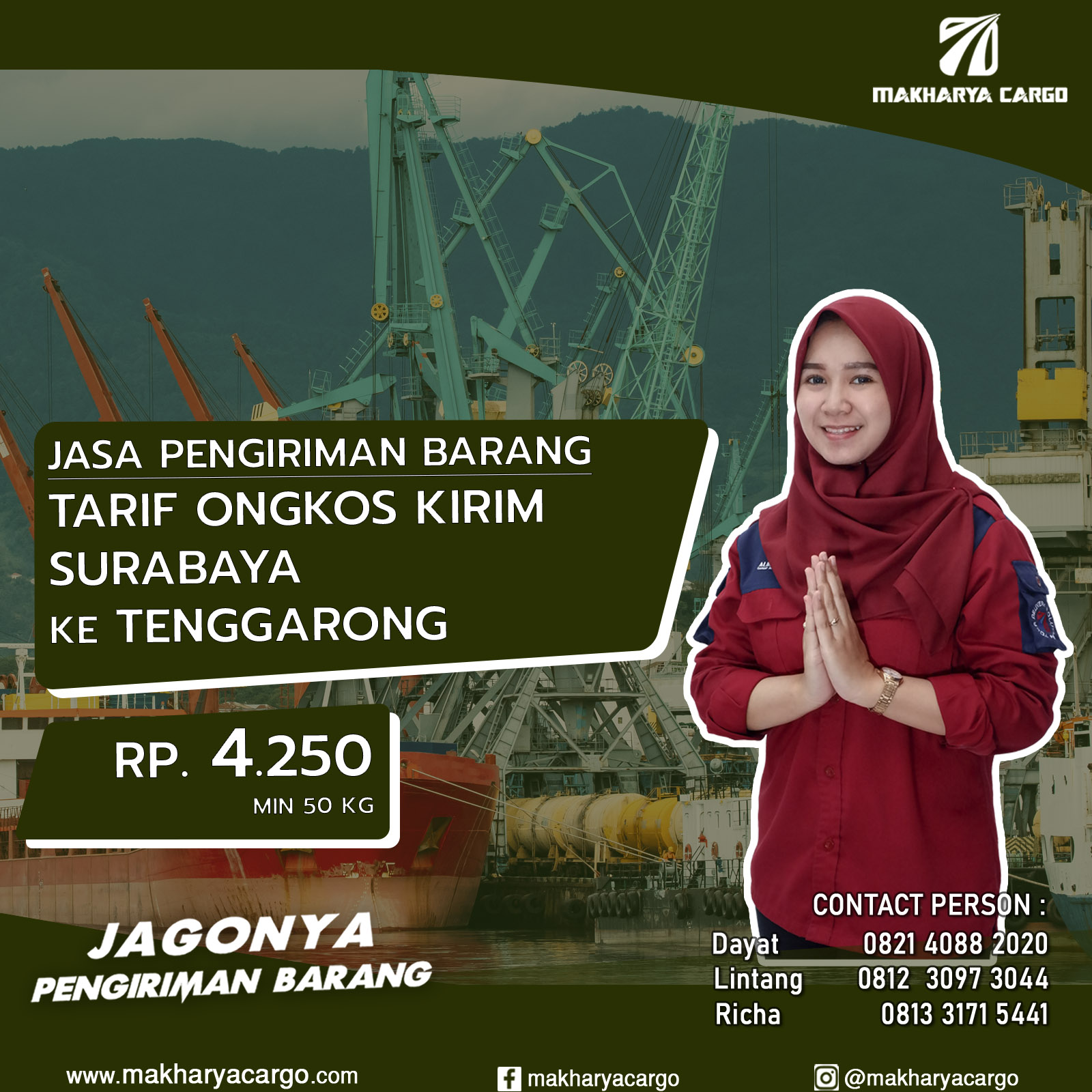 Tarif Ongkos Kirim Surabaya Tenggarong