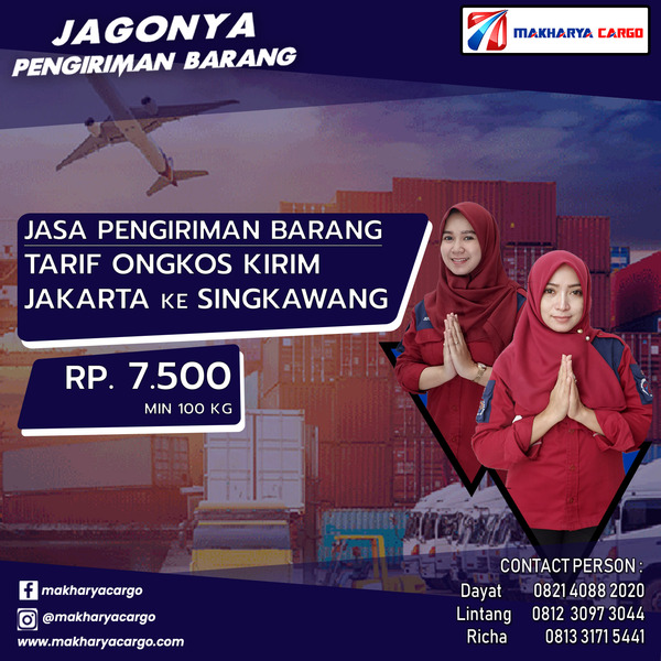 Tarif Ongkos Kirim Jakarta Singkawang