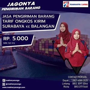 Tarif Ongkos Kirim Surabaya Balangan