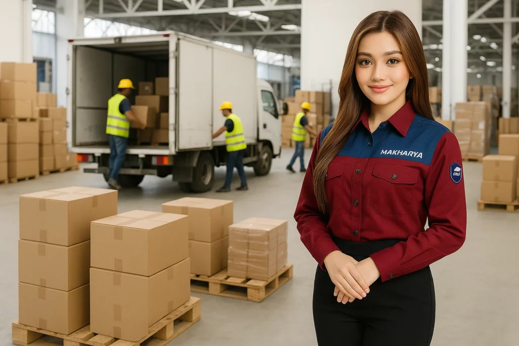 Tim MAKHARYA CARGO proses muatan untuk pengiriman ke NTB