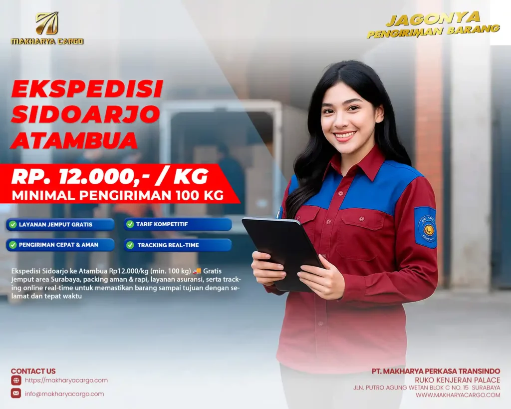 ekspedisi Sidoarjo Atambua dari MAKHARYA CARGO