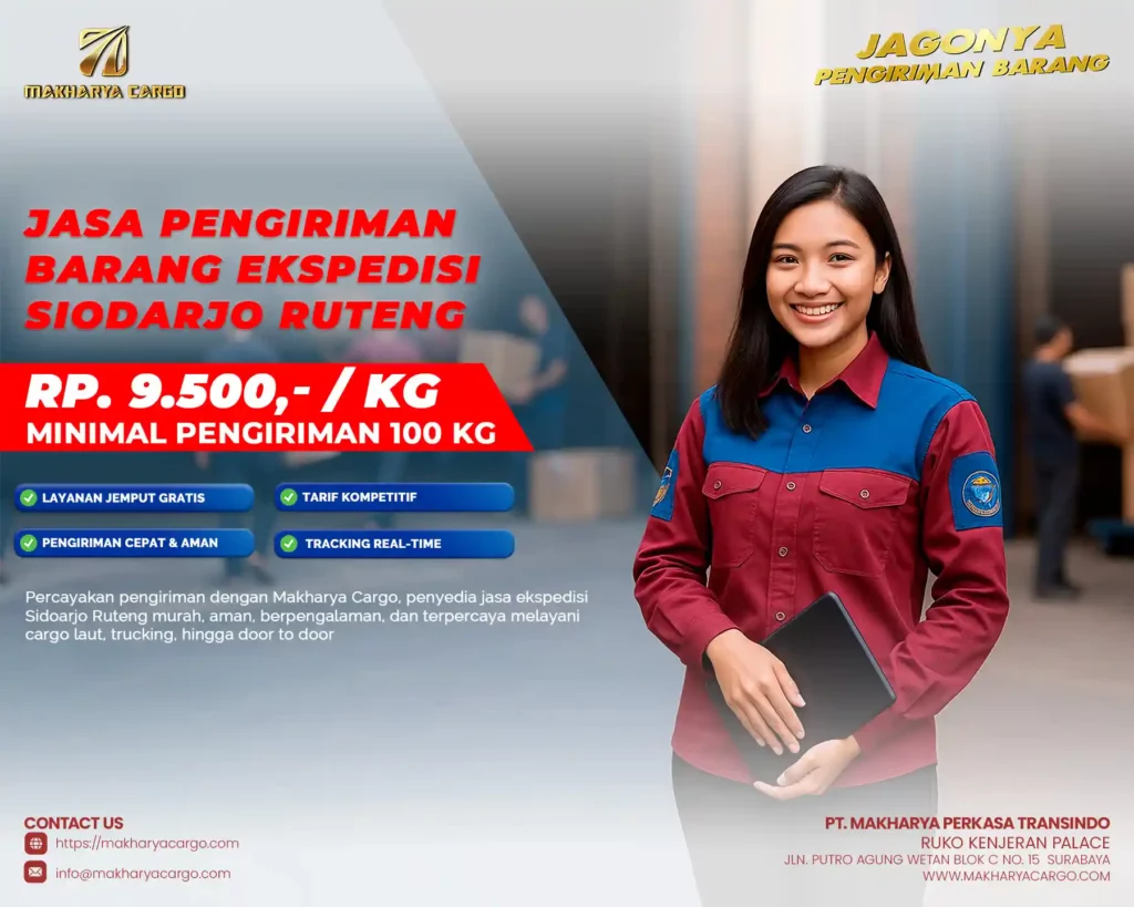 keunggulan jasa pengiriman barang sidoarjo ruteng dari MAKHARYA CARGO