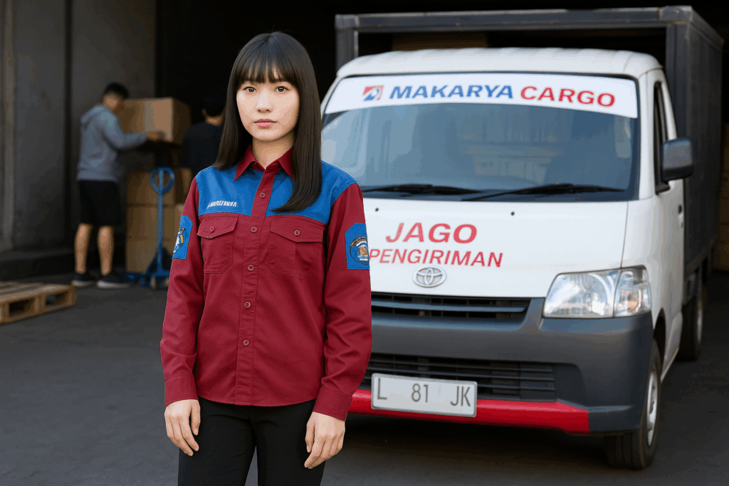 Proses bongkar muat kontainer jasa ekspedisi malang kupang dari MAKHARYA CARGO