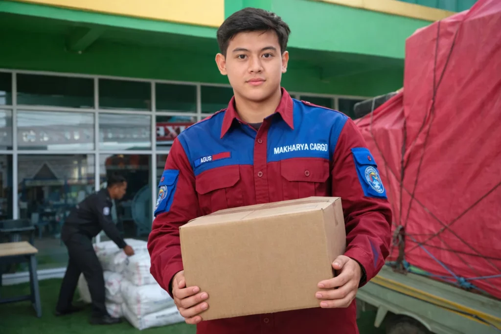 pengiriman material proyek dari ekspedisi Semarang Makassar