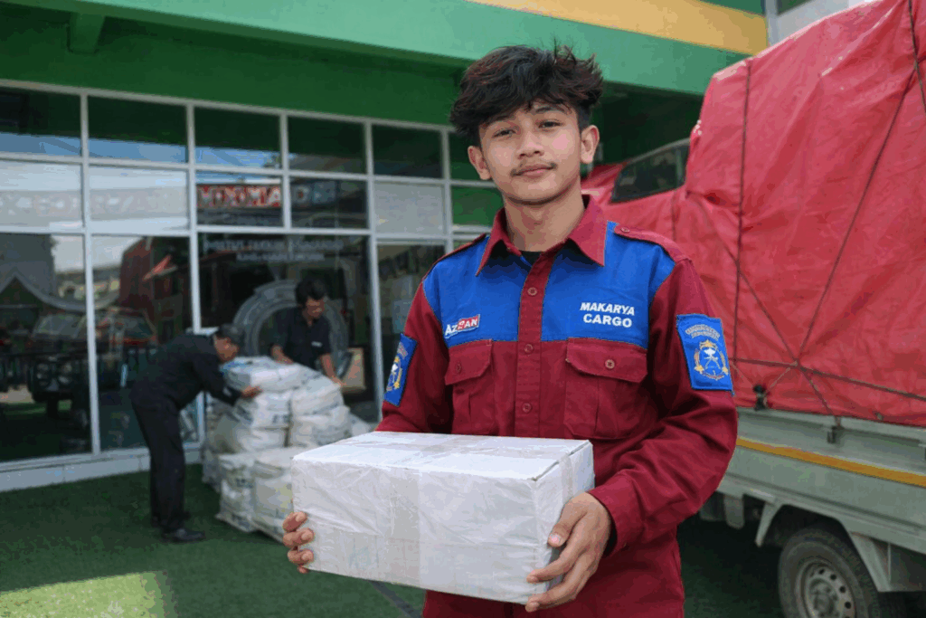 pengiriman mesin dari ekspedisi Semarang Gowa