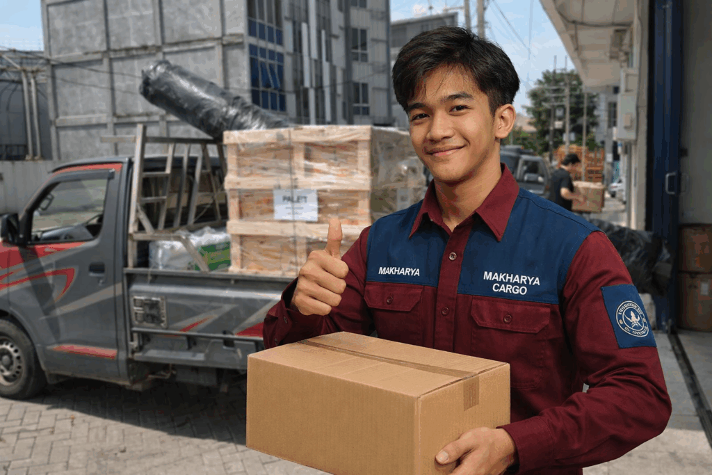 proses pengiriman barang via cargo laut dari ekspedisi semarang manado