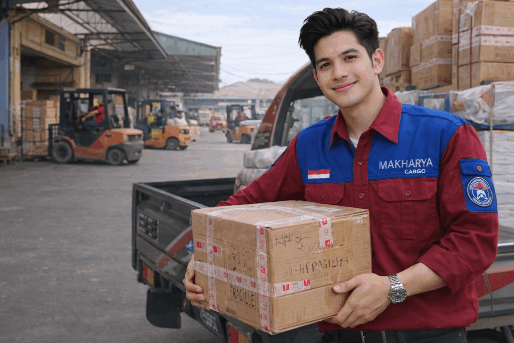 proses pengiriman barang muat berat dari ekspedisi semarang kolaka utara