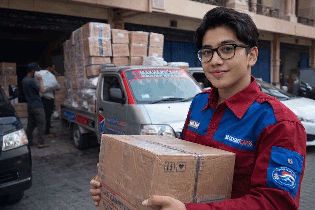 proses pengiriman barang via kapal dari ekspedisi semarang lasusua