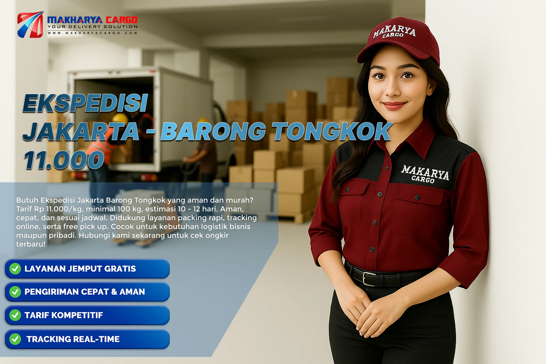 ekspedisi jakarta barong tongkok