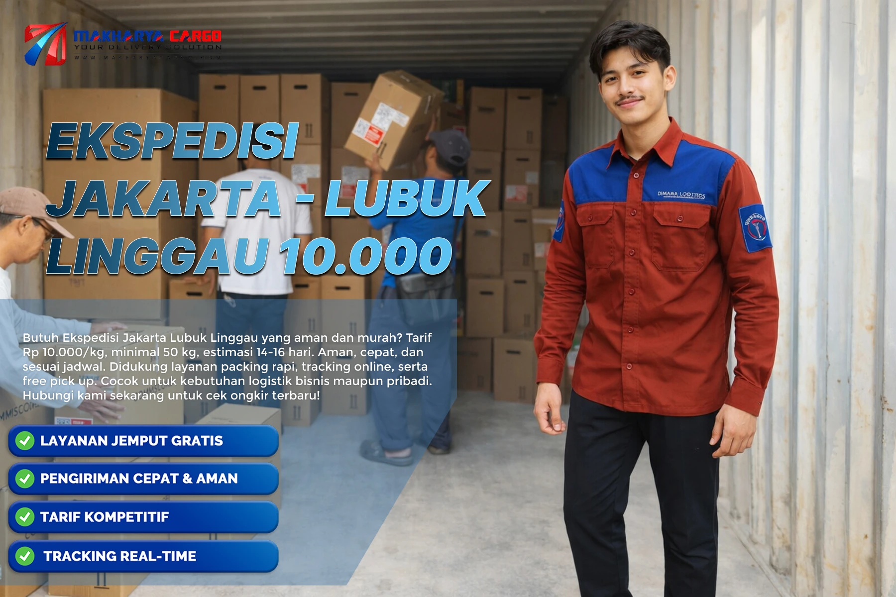 ekspedisi jakarta lubuk linggau 2025