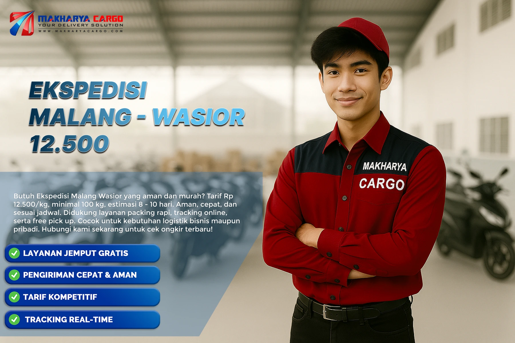 ekspedisi malang wasior kapal cepat 8-10 hari.