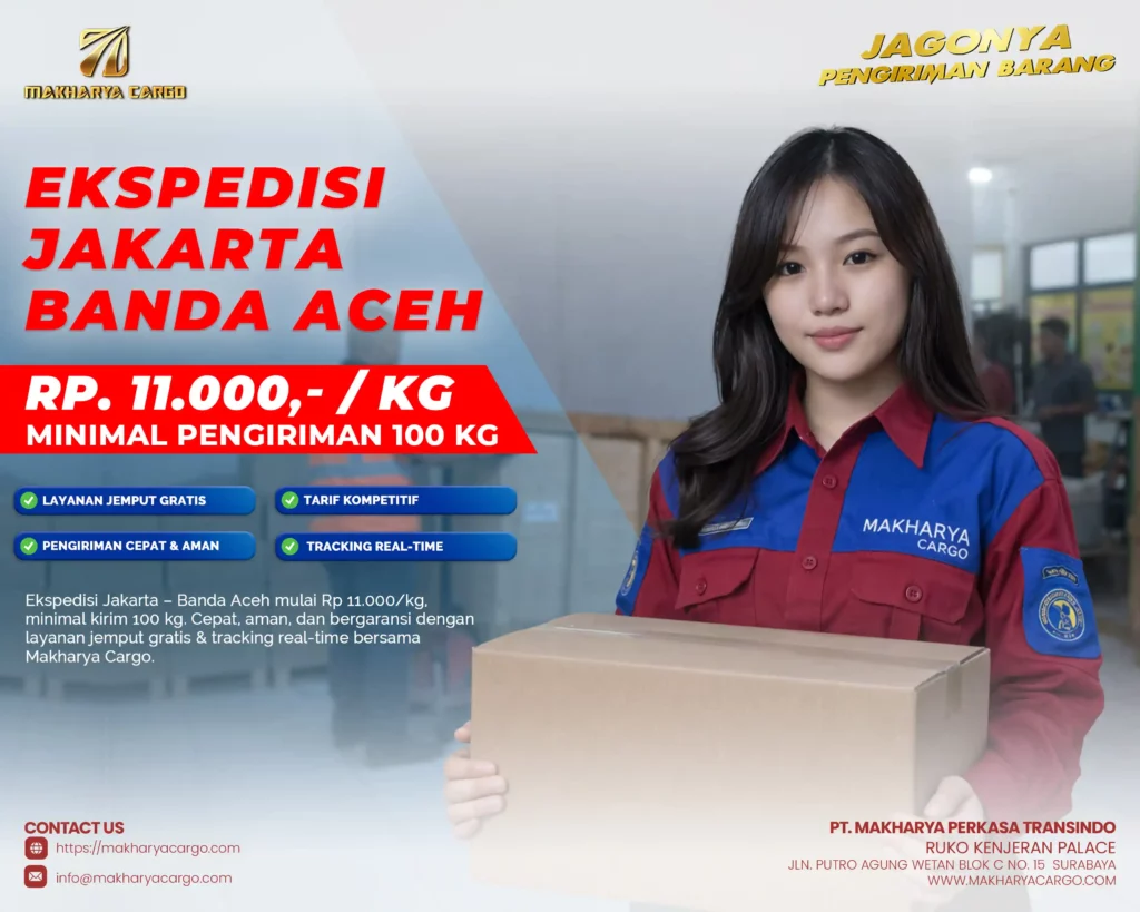 jasa pengiriman barang ke sumatera terbaik MAKHARyA CARGO