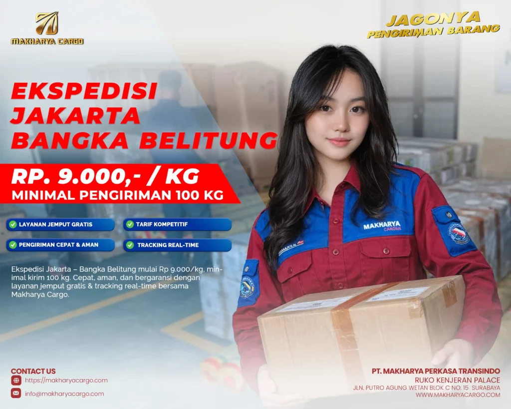 jasa pengiriman barang dari jakarta bersama makharya cargo
