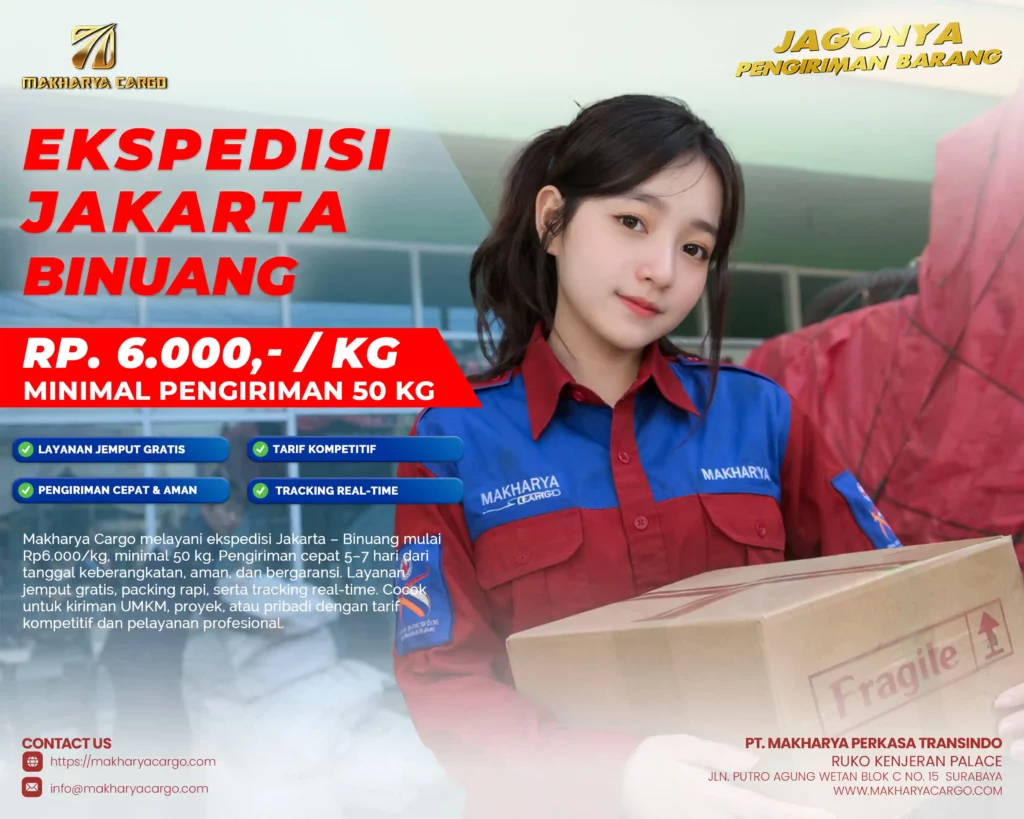 jasa pengiriman barang jakarta ke binuang bersama MAKHARYA CARGO