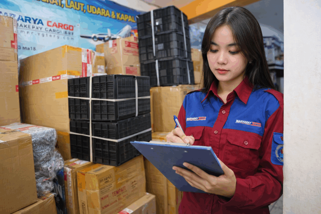 pengecekan barang yang siap antar dari ekspedisi semarang bogor