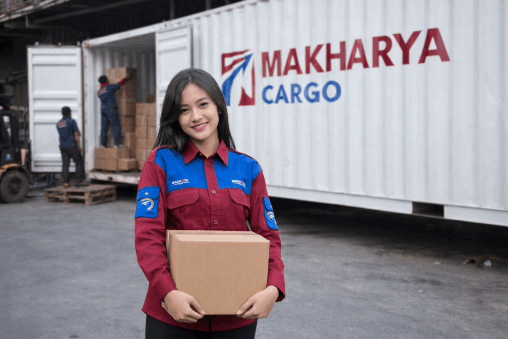 proses pemberangkatan barang dari ekspedisi semarang batam via udara