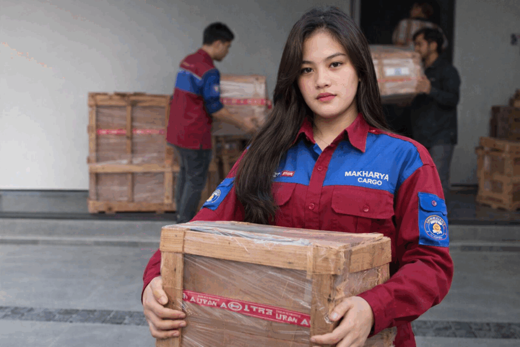 proses pengiriman barang dari ekspedisi semarang tanah grogot bersama makharya cargo