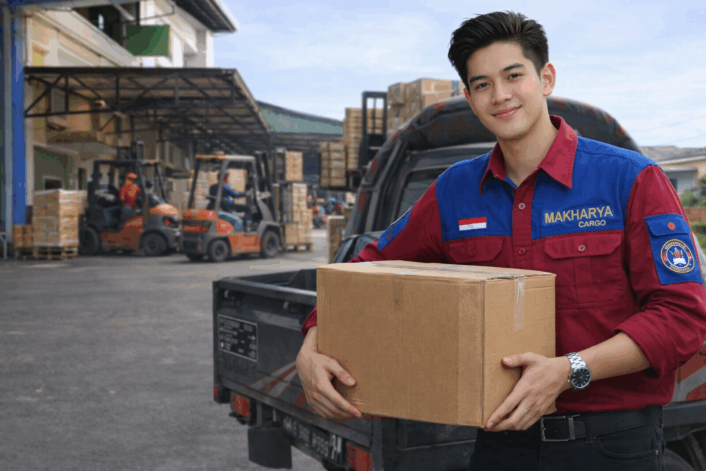 proses pemberangkatan barang dari ekspedisi semarang manggar