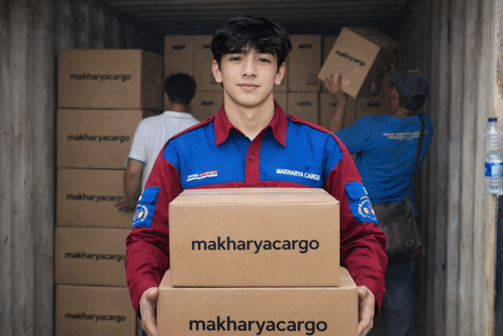 proses pemberangkatan barang dari ekspedisi semarang jambi bersama makharya cargo