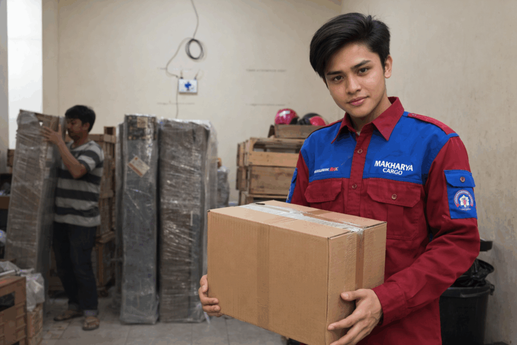 proses pengecekan barang siap antar dari ekspedisi semarang paser via kapl