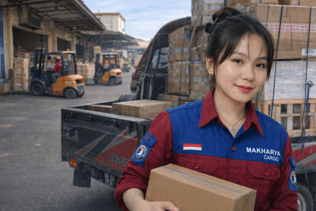 proses pemberangkatan barang dari ekspedisi semarang jayapura via kapal