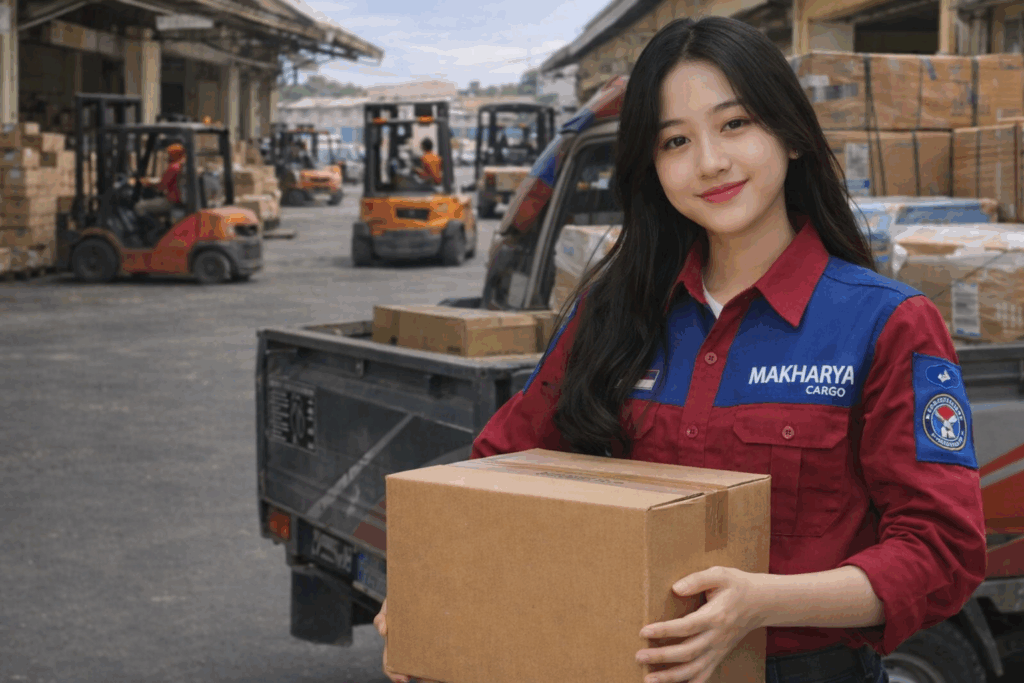 pengiriman barang dari ekspedisi semarang sorong via laut bersama makharya cargo